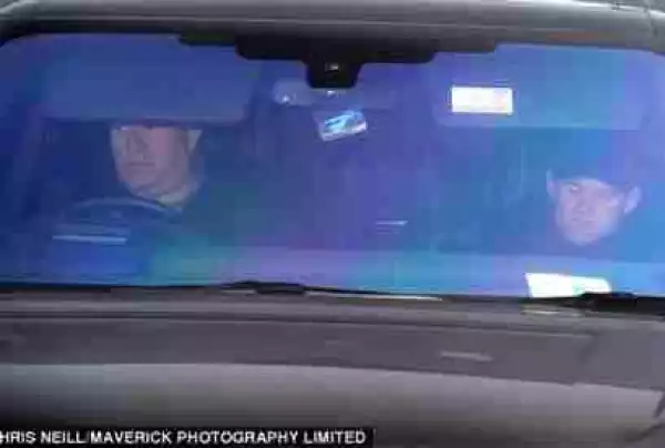 Banned Wayne Rooney Seen In Passenger Seat As He Arrives Training Ground; Set To Pay £120k For 2-Yrs (Photos)